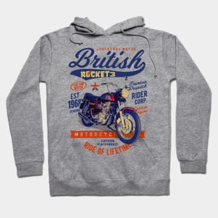 Gorgeous BSA Rocket 3 British Motorcycle Classic Hoodie